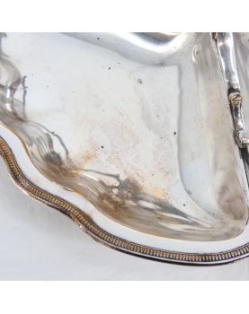 Plat Mendiant en Métal Argenté