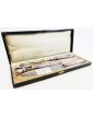 Art Nouveau Carving Set in Silver Metal in its Box