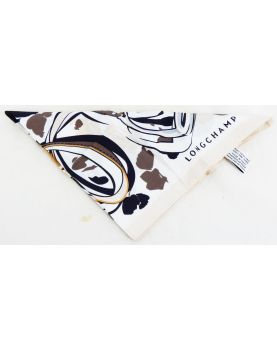 LONGCHAMPS Foulard Carré Neuf dans son Étui