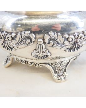 Silver Metal Teapot and Milk Jug Set by Gandais PALA