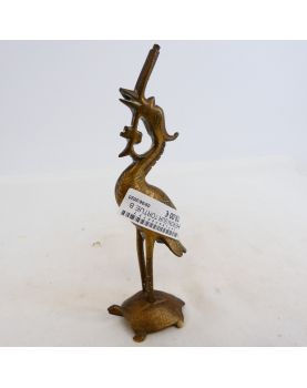Bronze Heron on Turtle