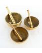 Set of 3 Small Brass Mortars
