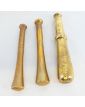 Set of 3 Small Brass Mortars