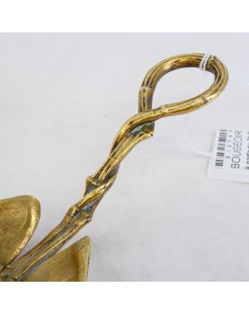 Art Nouveau Cellar Rat Candle Holder with Fish and Water Lilies