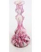 Bougeoir en Verre de Clichy Rose