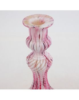 Clichy Rose Glass Candle Holder
