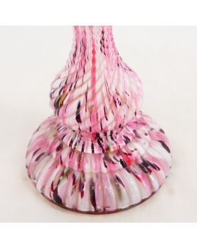 Bougeoir en Verre de Clichy Rose