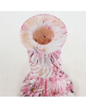 Bougeoir en Verre de Clichy Rose