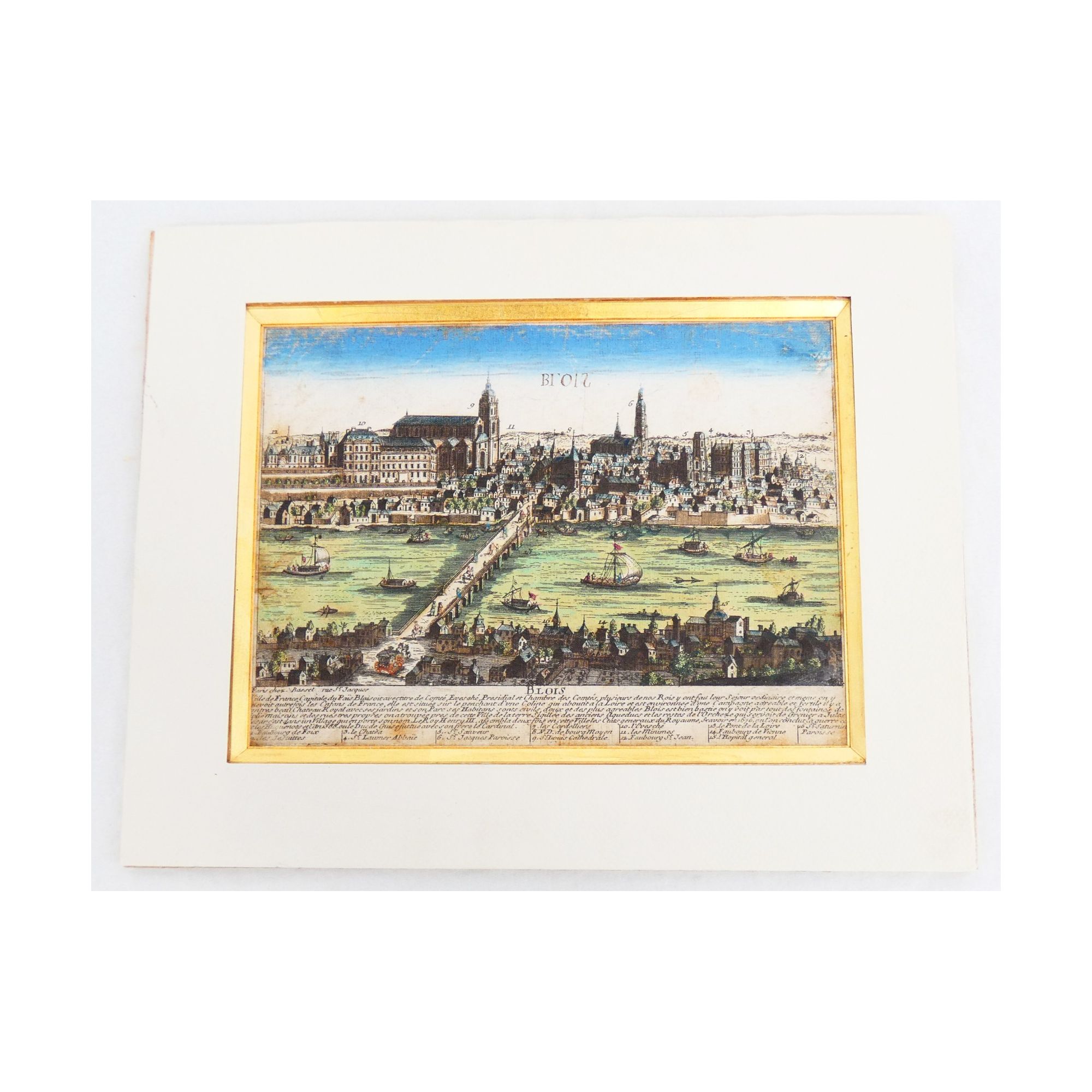 Watercolor Optical View of the City of BLOIS Watercolor Optical View of the City of BLOIS