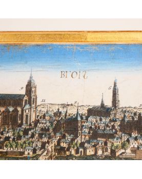 Aquarelle Vue Optique Ville de BLOIS