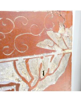 Set of 3 Red Lacquered Asian Panels