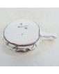 VALLAURIS Frying Pan with Fish Decor in Grey on a White Background