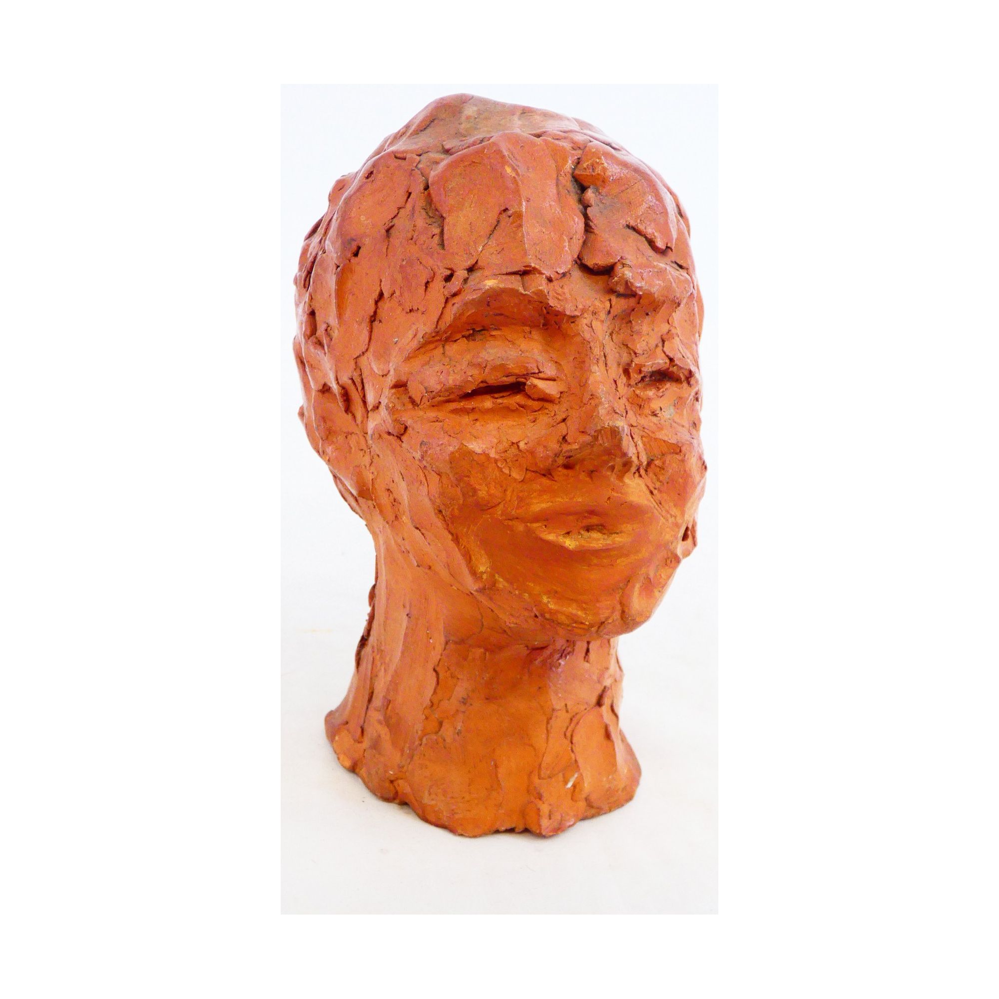 Small Terracotta Face Sculpture Small Terracotta Face Sculpture