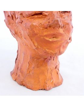 Small Terracotta Face Sculpture