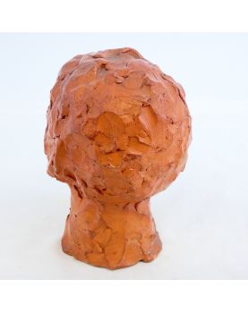 Small Terracotta Face Sculpture