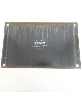 Plaque Émaillée Train SNCF Danger de Mort