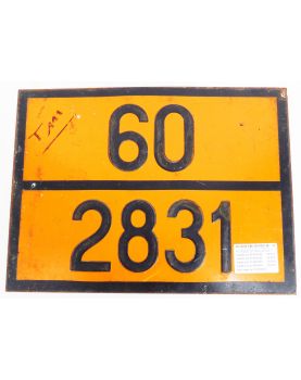 SNCF Orange Train Enamel Sign