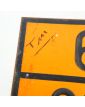 SNCF Orange Train Enamel Sign