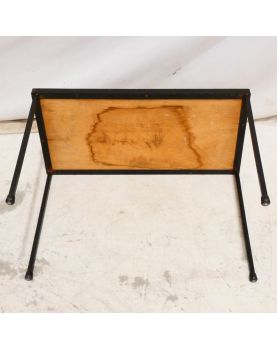 Small Ceramic Table with Floral Decor, 1960s