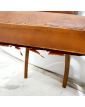 Paire de Fauteuils Bridge en Cuir Marron