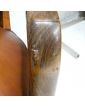 Pair of Brown Leather Bridge Armchairs