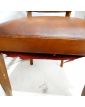 Pair of Brown Leather Bridge Armchairs