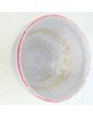 White Earthenware Flower Pot with Floral Decor