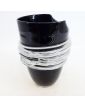 Vase en Verre Noir Attribué à MURANO