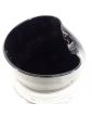 Black Glass Vase Attributed to MURANO