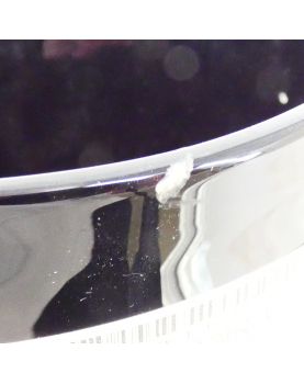 Black Glass Vase Attributed to MURANO