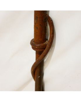 Canne Makila in Iron Forged with Pommeau in Glass