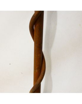 Canne Makila in Iron Forged with Pommeau in Glass