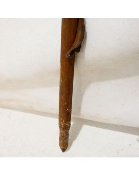Canne Makila en Fer Forgé avec Pommeau en Verre