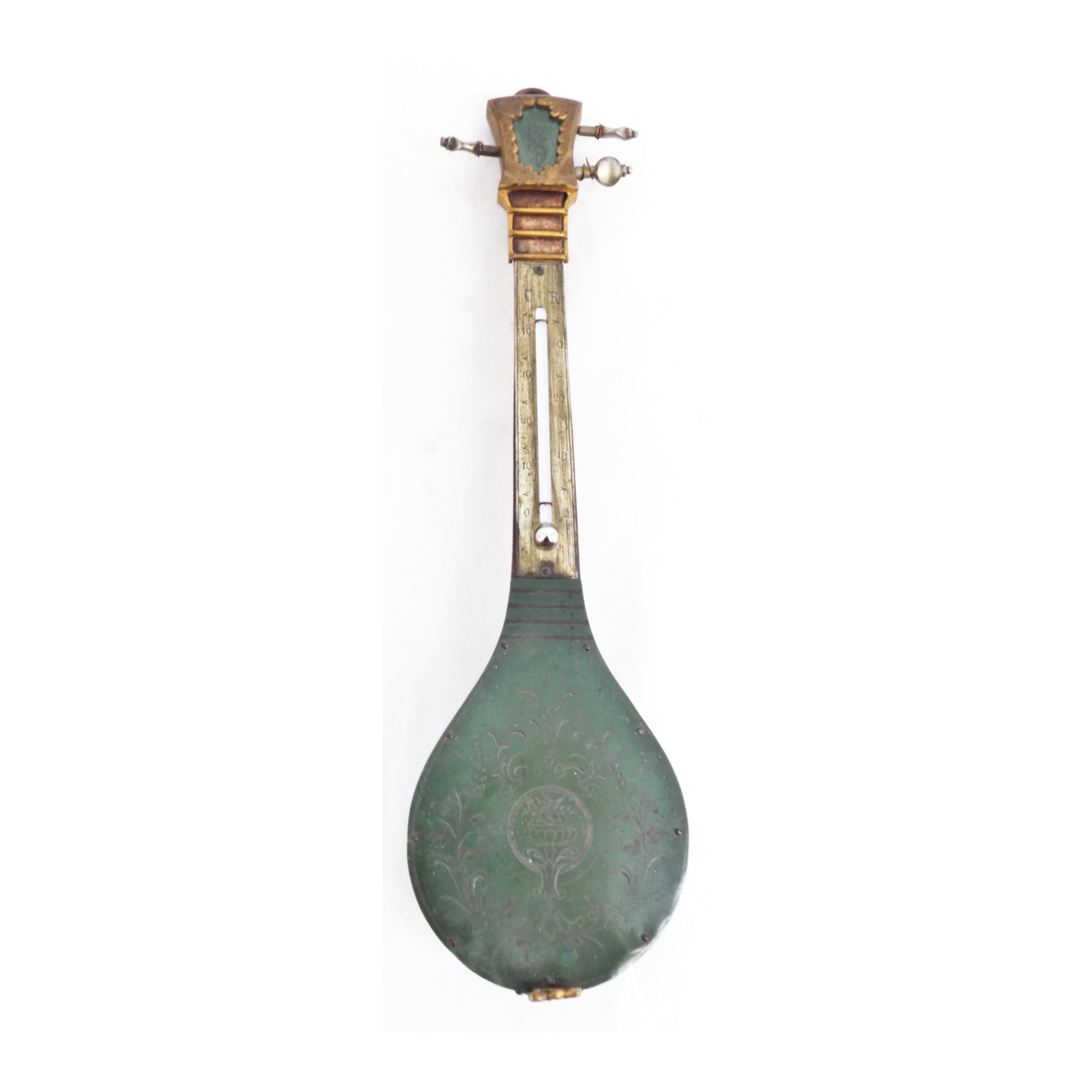 Old Barometer in Form Instrument Old Barometer in Form Instrument
