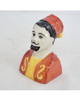 Small zouave chiller in polychrome porcelain