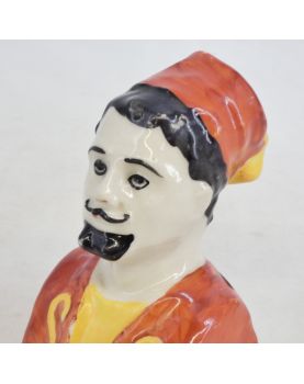 Petite Tirelire Zouave en Porcelaine Polychrome