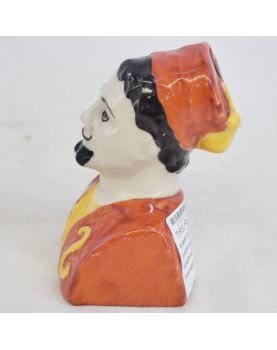 Petite Tirelire Zouave en Porcelaine Polychrome