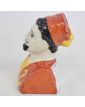 Petite Tirelire Zouave en Porcelaine Polychrome