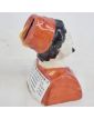 Petite Tirelire Zouave en Porcelaine Polychrome