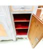 Enfilade Relookée Patinée Grise et Brut avec Clé