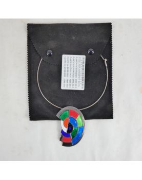 Silver Necklace Signed Sonia DELAUNAY ARTCURIAL Edition