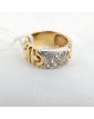 Gold ring 18k and Strass