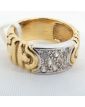 Gold ring 18k and Strass