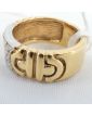 Gold ring 18k and Strass