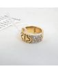 Gold ring 18k and Strass