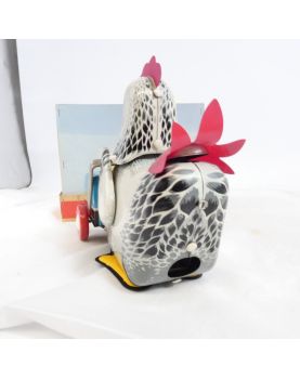 Game Hen & Chickens in his Box