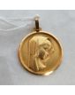 Small Virgin Medal in Gold 18k 3.67 Grams