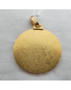 Small Virgin Medal in Gold 18k 3.67 Grams