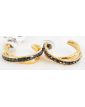 Pair of Gold Earrings Swarovski