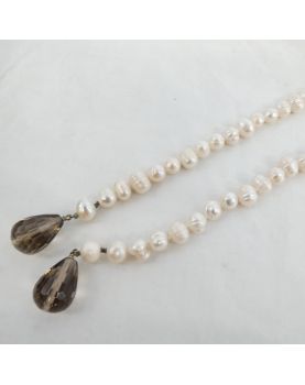 Pearl and Quartz Necklace